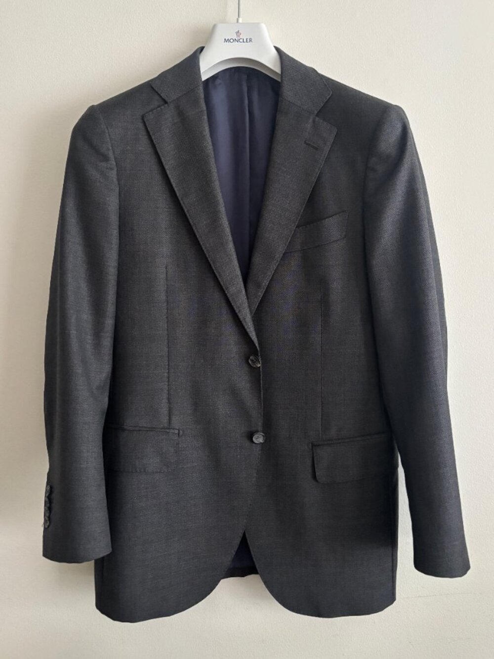 $900 Suitsupply Charcoal Grey Wool Sport Coat 36